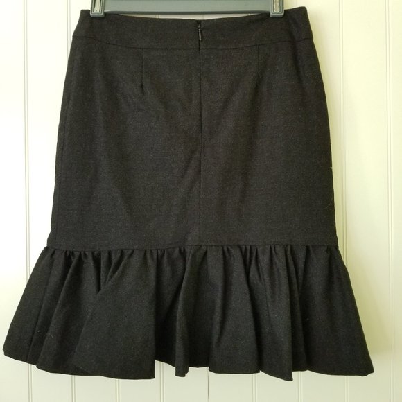 PINK TARTAN Wool Skirt With Ruffle - Picture 2 of 3